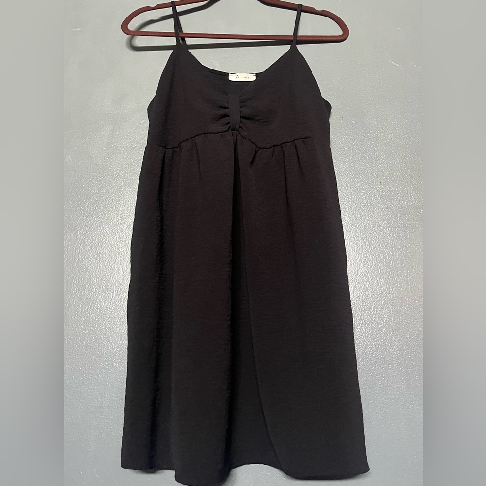 Black Women's Dress w/pockets Sz S/M
